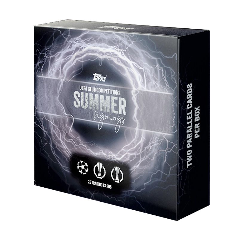 2023 Topps Summer Signings UEFA Club Competitions Soccer Cards Checklist box