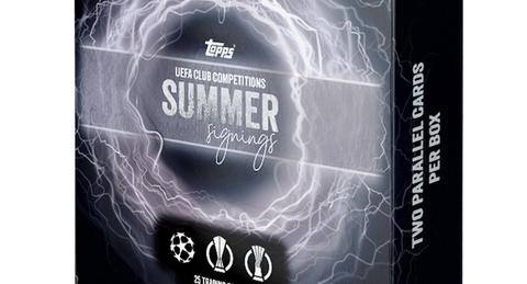 2023 Topps Summer Signings UEFA Club Competitions Soccer Cards Checklist box