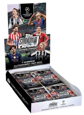 2025-26 Topps Stadium Club Chrome UEFA Champions League Soccer Cards box