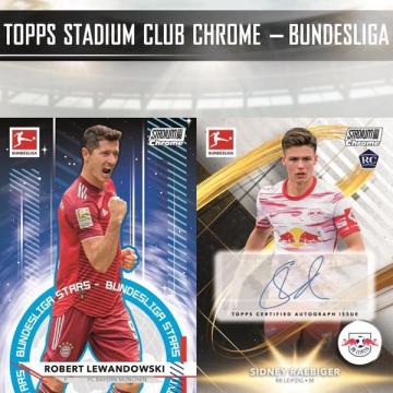 2022 Topps Stadium Club Chrome Bundesliga Soccer Cards product box