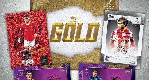2021 Topps Gold X Tyson Beck UEFA Champions League Soccer Cards Checklist box