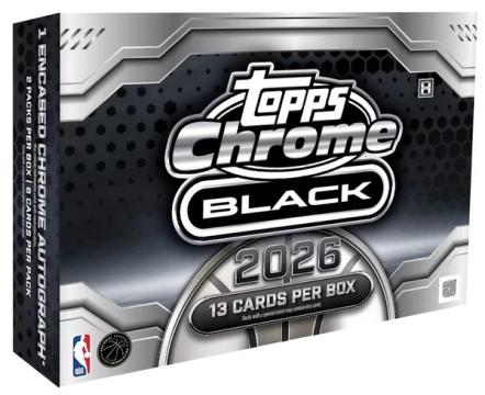 2025-26 Topps Chrome Black Basketball product box