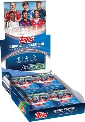 2025-26 Topps UEFA Club Competitions Flagship Soccer Cards box
