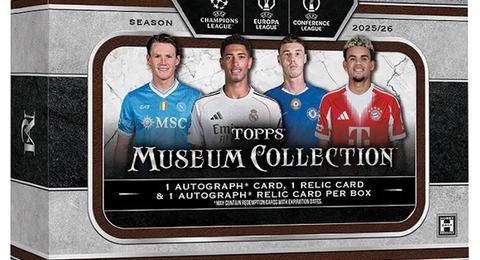 2025-26 Topps Museum UEFA Club Competitions Soccer Cards box