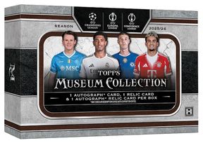2025-26 Topps Museum UEFA Club Competitions Soccer Cards box