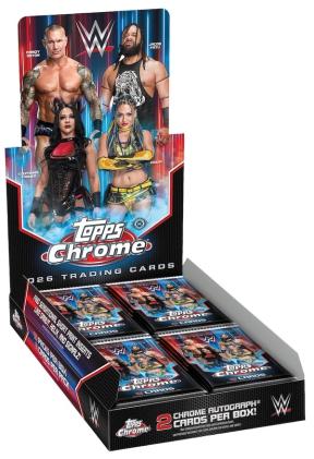2026 Topps Chrome WWE Cards box
