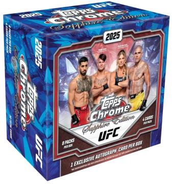 2025 Topps Chrome UFC Sapphire Edition product box