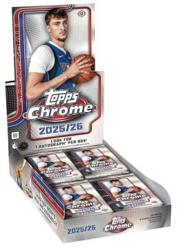 2025-26 Topps Chrome Basketball Cards product box