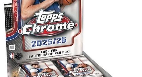 2025-26 Topps Chrome Basketball Cards box