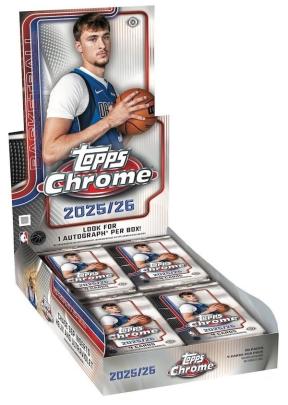 2025-26 Topps Chrome Basketball Cards box