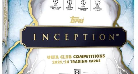 2025-26 Topps Inception UEFA Club Competitions Soccer Cards box