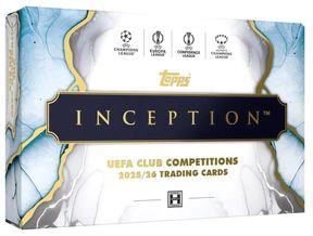 2025-26 Topps Inception UEFA Club Competitions Soccer Cards box