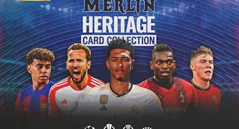2023 Topps Merlin Heritage UEFA Club Competitions Soccer Cards Checklist box