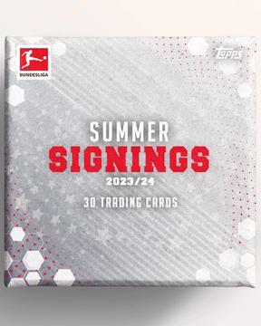 2023 Topps Bundesliga Summer Signings Soccer Cards Checklist box