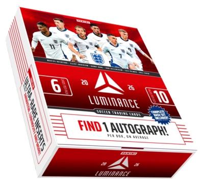 2026 Panini Luminance England Soccer Cards product box