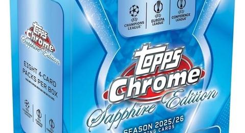 2025-26 Topps Chrome Sapphire UEFA Club Competitions box