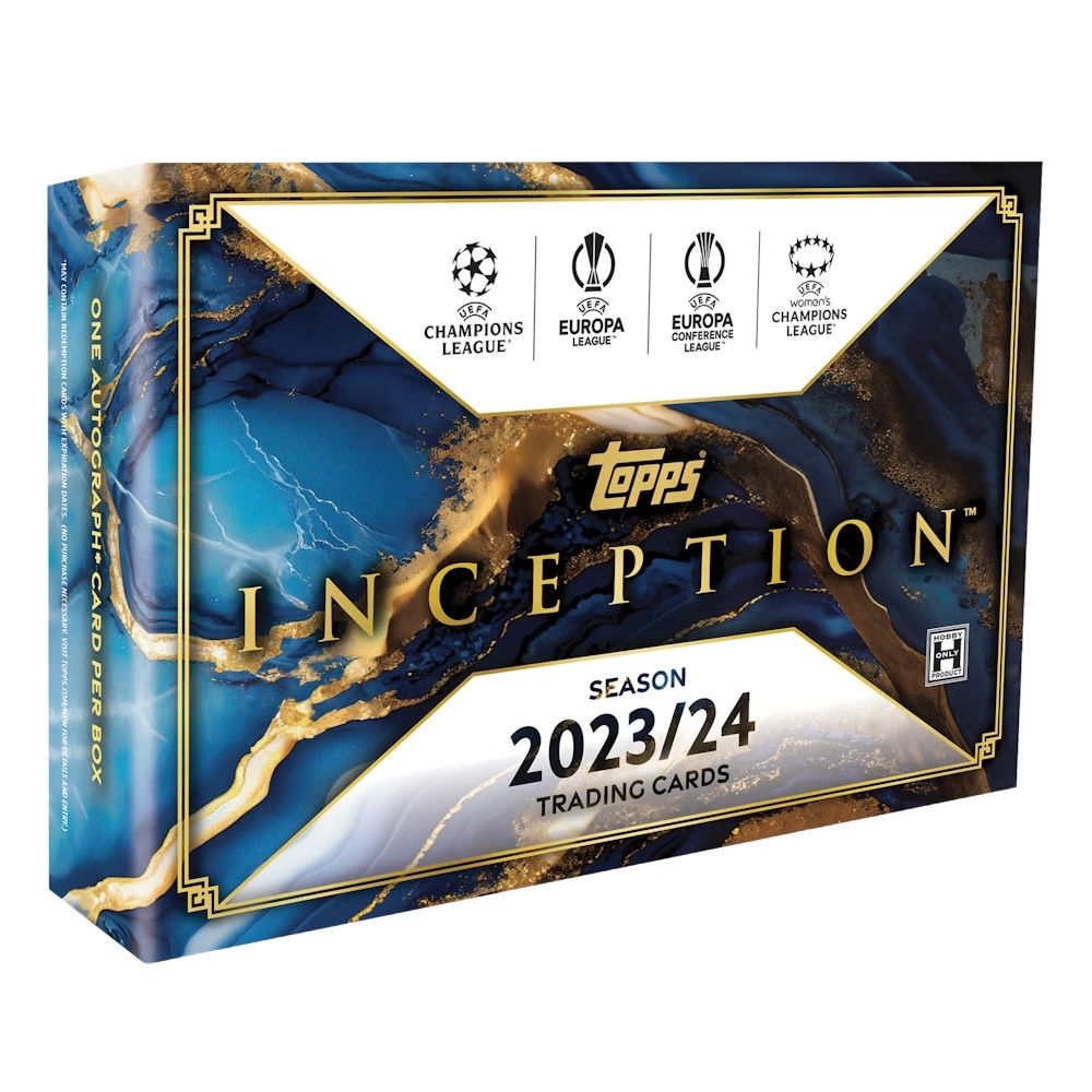 2024 Topps Inception UEFA Club Competitions Soccer Cards Checklist box