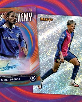 2024-25 Topps Merlin UEFA Club Competitions Soccer Cards Checklist box