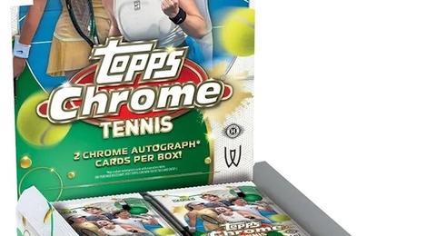 2026 Topps Chrome Tennis Cards box