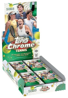 2026 Topps Chrome Tennis Cards box