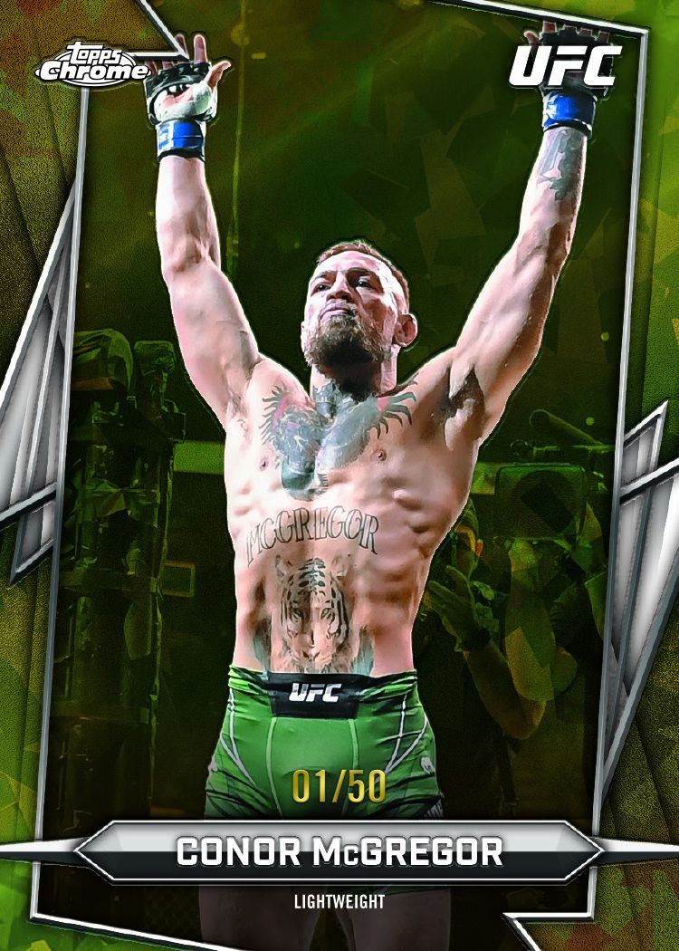 2026 Topps Chrome UFC Sapphire Edition card preview 1