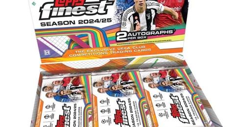 2024-25 Topps Finest UEFA Club Competitions Soccer Cards Checklist box
