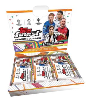2024-25 Topps Finest UEFA Club Competitions Soccer Cards Checklist box