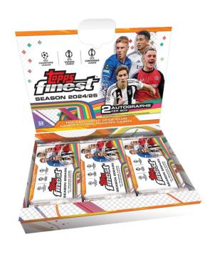 2024-25 Topps Finest UEFA Club Competitions Soccer Cards box