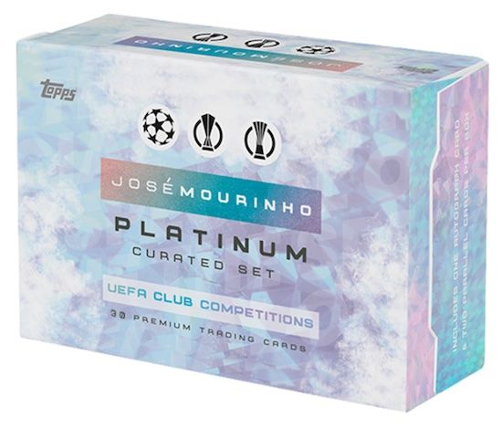 2022 Topps José Mourinho Platinum Curated UEFA Club Competitions Soccer Cards Checklist box