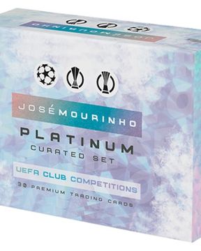 2022 Topps José Mourinho Platinum Curated UEFA Club Competitions Soccer Cards Checklist box