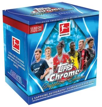 2025-26 Topps Chrome Sapphire Bundesliga product box