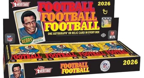2026 Topps Heritage Football box