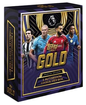2025-26 Topps Gold Premier League product box