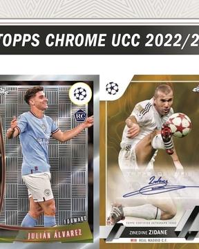 2023 Topps Chrome UEFA Club Competitions Soccer Cards Checklist box