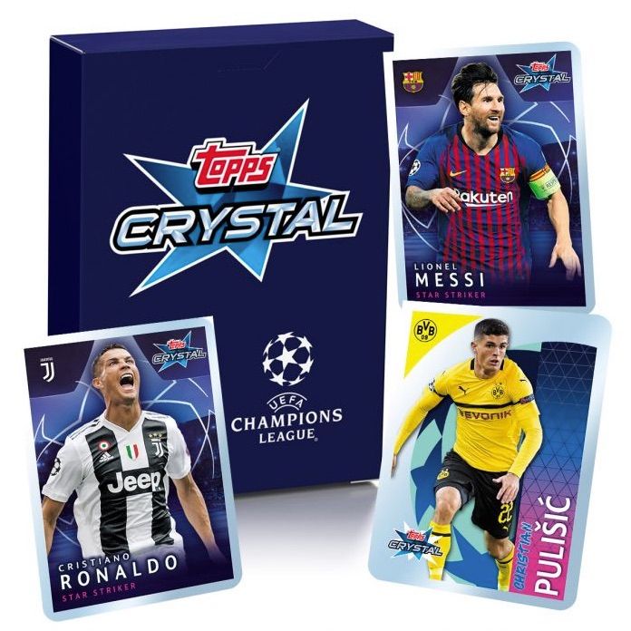 2019 Topps Crystal UEFA Champions League Soccer Cards Checklist box