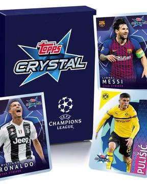 2019 Topps Crystal UEFA Champions League Soccer Cards Checklist box