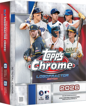 2026 Topps Chrome Baseball Logofractor Edition product box