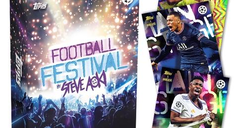 2022 Topps Football Festival by Steve Aoki UEFA Champions League Soccer Cards Checklist box