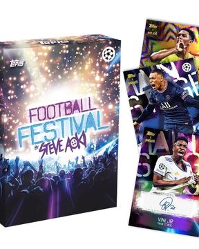 2022 Topps Football Festival by Steve Aoki UEFA Champions League Soccer Cards Checklist box