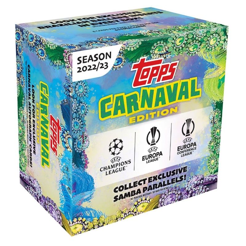 2023 Topps Carnaval UEFA Club Competitions Soccer Cards Checklist box