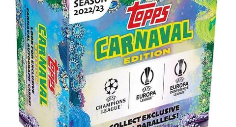 2023 Topps Carnaval UEFA Club Competitions Soccer Cards Checklist box