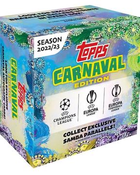 2023 Topps Carnaval UEFA Club Competitions Soccer Cards Checklist box