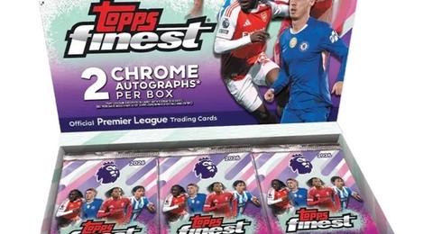 2026 Topps Finest Premier League Soccer Cards box