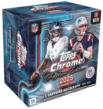 2025 Topps Chrome Football Sapphire Edition product box