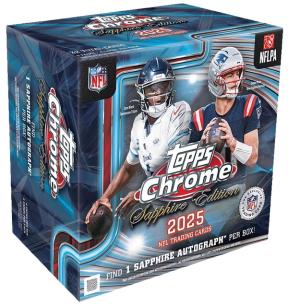 2025 Topps Chrome Football Sapphire Edition box