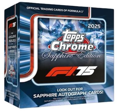2025 Topps Chrome Formula 1 Sapphire Edition product box