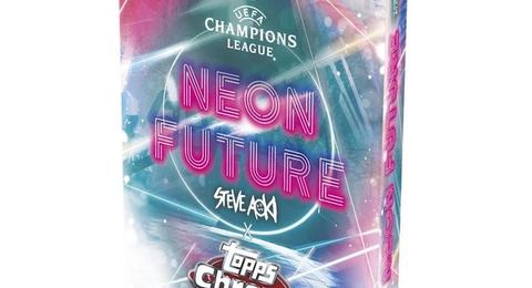 2021 Topps Chrome X Steve Aoki UEFA Champions League Neon Future Soccer Cards Checklist box