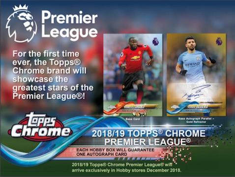 2018 Topps Chrome English Premier League Soccer Cards product box