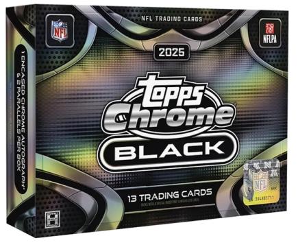 2025 Topps Chrome Black Football product box