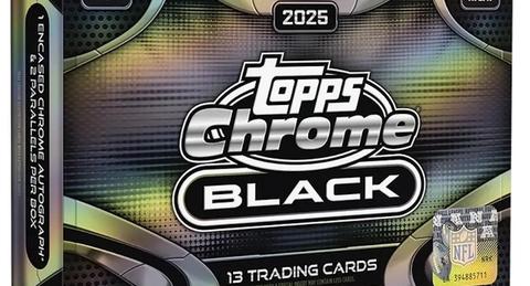 2025 Topps Chrome Black Football box